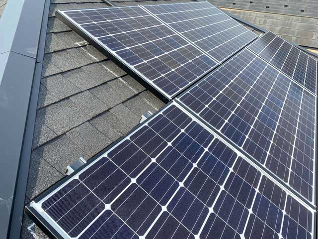 千葉県柏市のパナソニック製VBHN252WJ01×35枚 VBHN120WJ01×4枚の太陽光発電施工写真