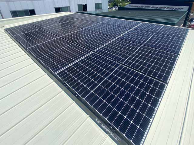愛知県知立市のカナディアンソーラー製CS3L-375MS ×16の太陽光発電施工写真
