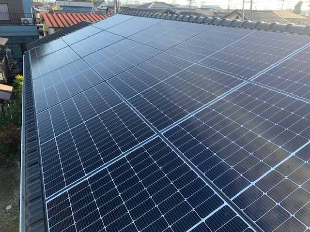 大阪府八尾市のカナディアンソーラー製CS3L-375MS ×23の太陽光発電施工写真