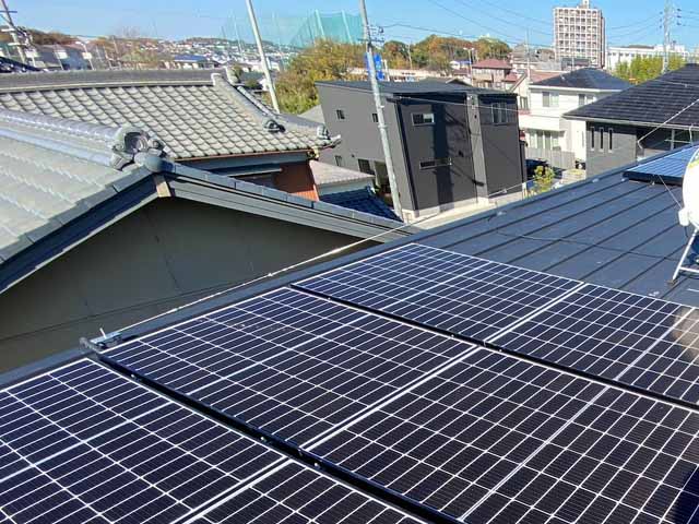 愛知県愛知郡の長州産業製CS-340B81 ×18の太陽光発電施工写真