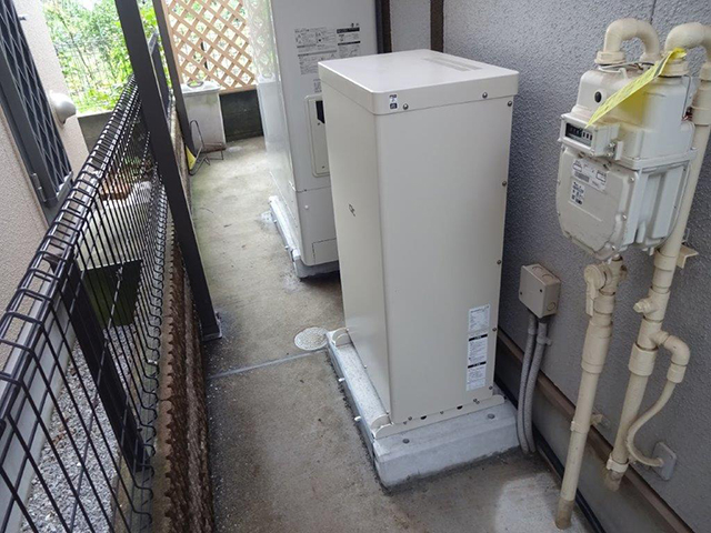 東京都練馬区の 長州産業製CB-LKT70Aの蓄電池施工写真