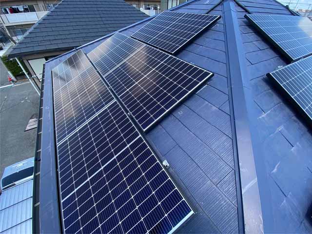 岐阜県大垣市の長州産業製CS-340B81 ×21の太陽光発電施工写真3