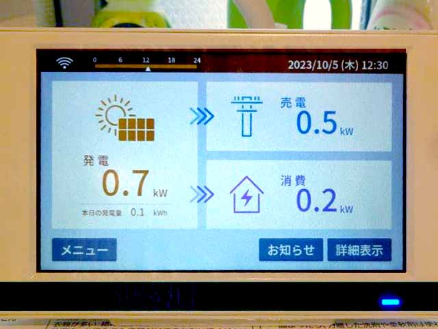 東京都小金井市の長州産業製CS-340B81 ×7の太陽光発電施工写真3