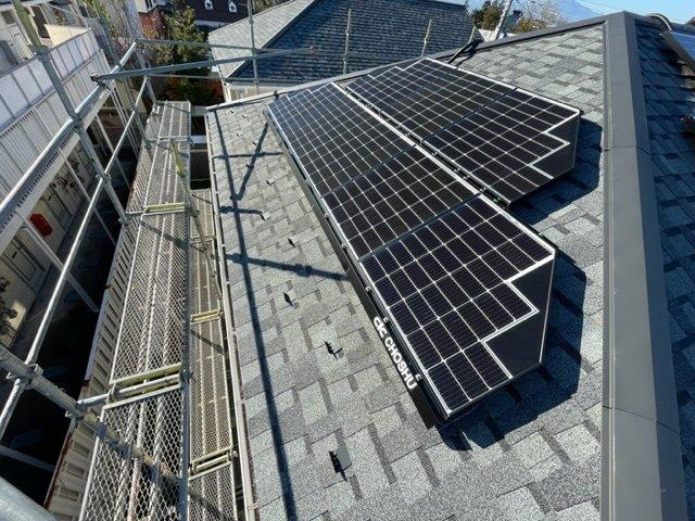 宮城県仙台市の長州産業製CS-223B81S ×13、CS-109B81S ×8、CS-109B81L ×2、CS-109B81R ×2の太陽光発電施工写真3