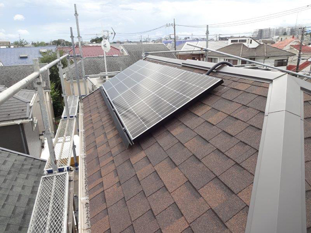 東京都西東京市の長州産業製CS-340B81 ×9の施工写真