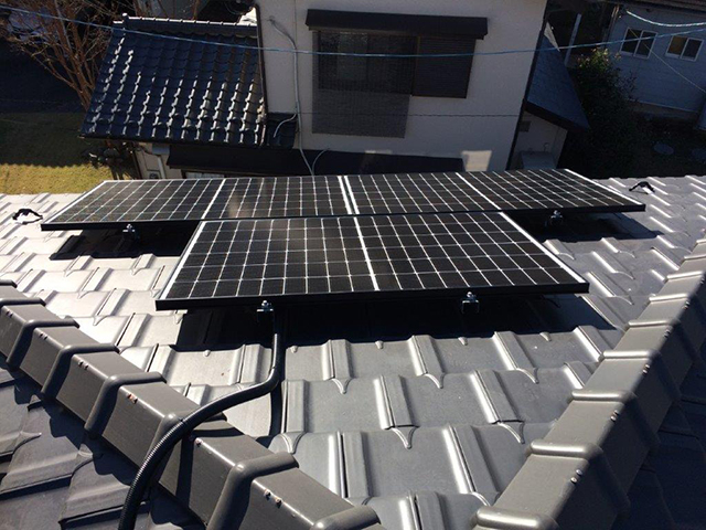 神奈川県相模原市の長州産業製CS-340B81 ×10、CS-223B81 ×3の施工写真