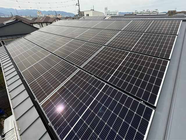 兵庫県伊丹市の長州産業製CS-340B81 ×20の太陽光発電施工写真