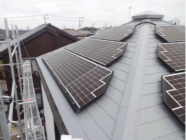 東京都町田市の長州産業製CS-223B81S ×9、CS-109B81L ×9、CS-109B81R ×9の太陽光発電施工写真
