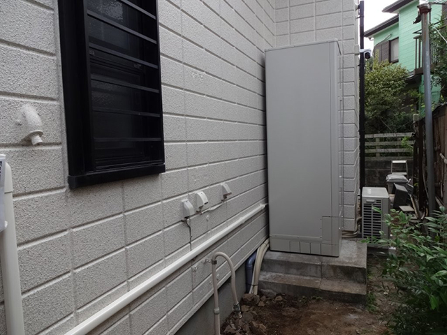 東京都町田市のダイキン製EQA46YFVのエコキュート施工写真