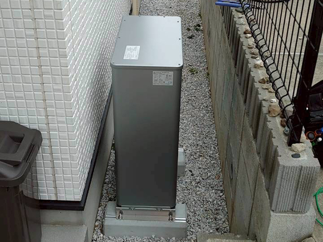 神奈川県横浜市の 長州産業製CB-LMP127Aの蓄電池施工写真