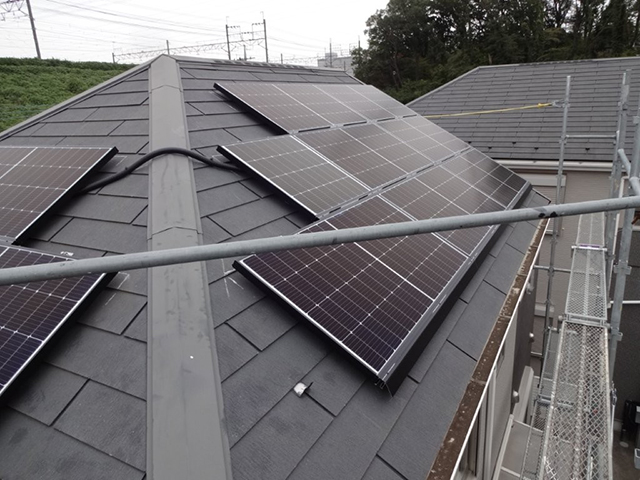 東京都清瀬市の長州産業製CS-243B91 ×10、CS-120B91S ×1、CS-238B91AG ×14の施工写真