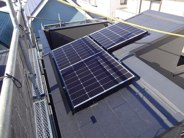 東京都江戸川区の長州産業製CS-243B91 ×1、CS-120B91S ×2、CS-120B91L ×1、CS-238B91AG ×11、CS-118B91SAG ×3の施工写真