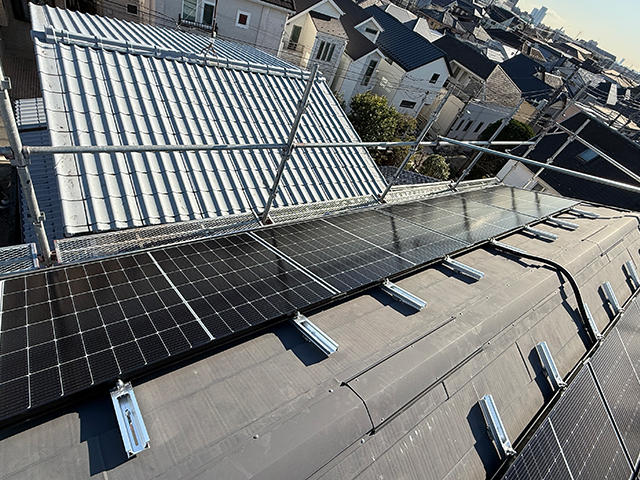 東京都大田区の長州産業製CS-364B91 ×14、CS-243B91 ×4の施工写真