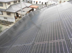 神奈川県足柄上郡の東芝製LPV-200V-BLK-J×28枚の太陽光発電施工写真