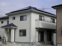 千葉県君津市の東芝製SPR-210N-WHT-J×20枚の太陽光発電施工写真