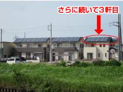 埼玉県の長州産業・ｶﾅﾃﾞｨｱﾝｿｰﾗｰ・東芝製の太陽光発電施工写真3