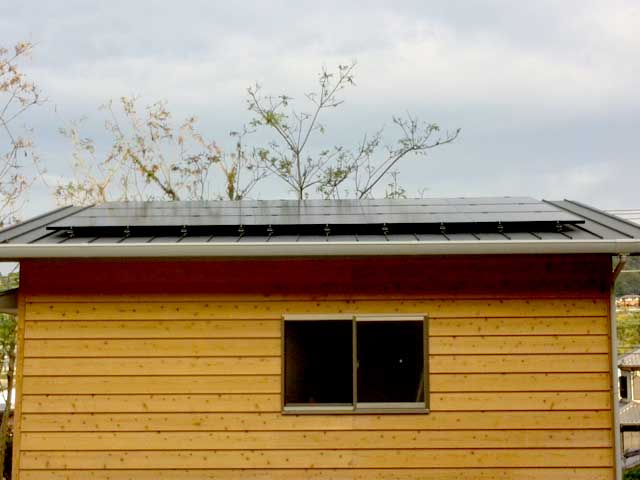 長崎県西彼杵郡のQセルズ製SF170-S×60枚の太陽光発電施工写真