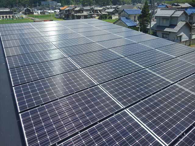福井県小浜市のパナソニック製VBHN240SJ51 ×48枚の太陽光発電施工写真