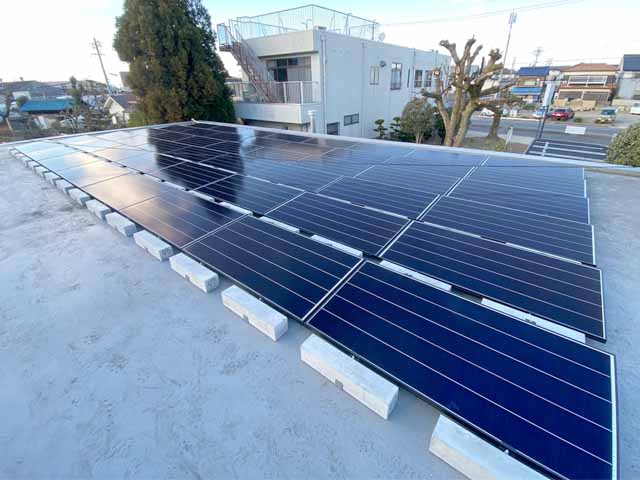愛知県春日井市のカナディアンソーラー製CS1V-265MS ×48枚の太陽光発電施工写真