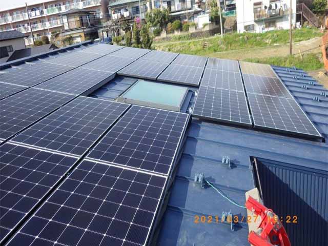 神奈川県伊勢原市のLooop製LP-325M-60MH-002 ×24の太陽光発電施工写真