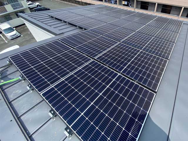 愛知県豊橋市のカナディアンソーラー製CS3LA-300MS×20枚の太陽光発電施工写真