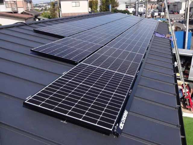 神奈川県相模原市の長州産業製CS-340B81 ×24の太陽光発電施工写真