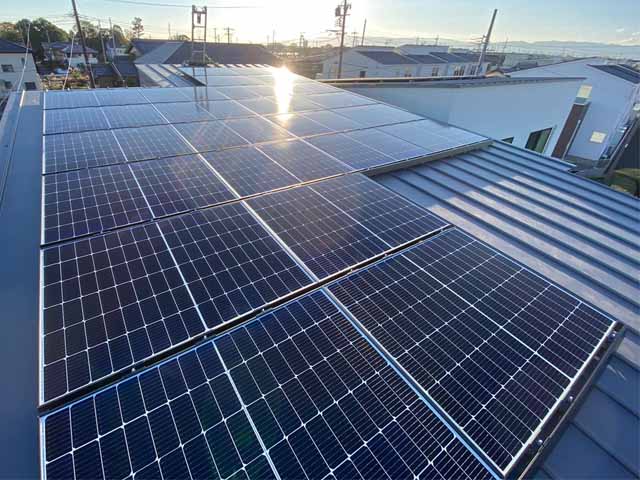 愛知県稲沢市のカナディアンソーラー製CS3LA-300MS ×24の太陽光発電施工写真