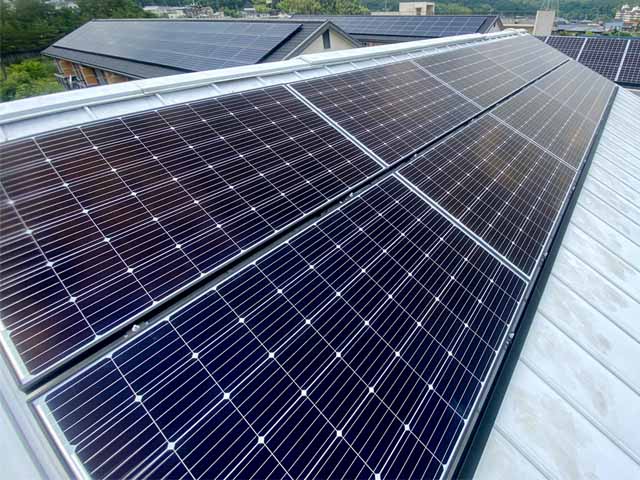 愛知県瀬戸市の長州産業製CS-315B61 ×20の太陽光発電施工写真