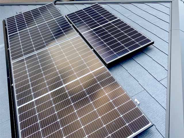 愛知県名古屋市の長州産業製CS-340B81 ×12、CS-223B81S ×3の太陽光発電施工写真3