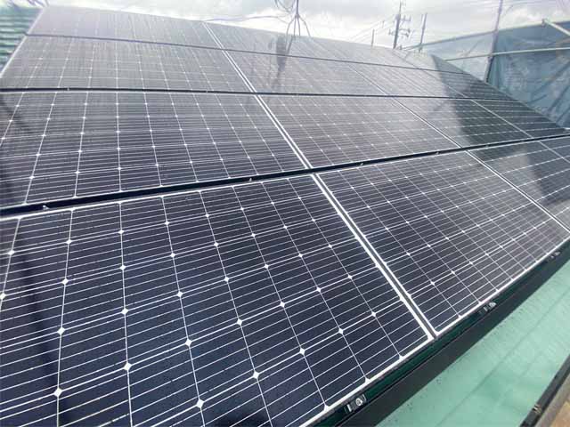 静岡県静岡市の長州産業製CS-315B61 ×16の太陽光発電施工写真