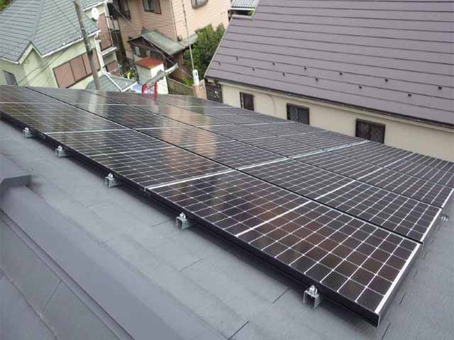 東京都町田市の長州産業製CS-340B81 ×20の太陽光発電施工写真