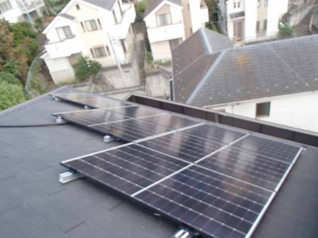 東京都町田市のDMM製DMM6-60PH-375J ×17の太陽光発電施工写真4