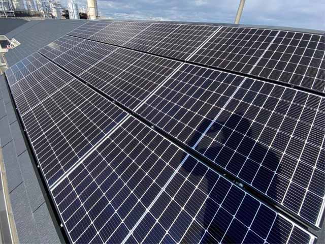 愛知県海部郡の長州産業製CS-340B81 ×12の太陽光発電施工写真