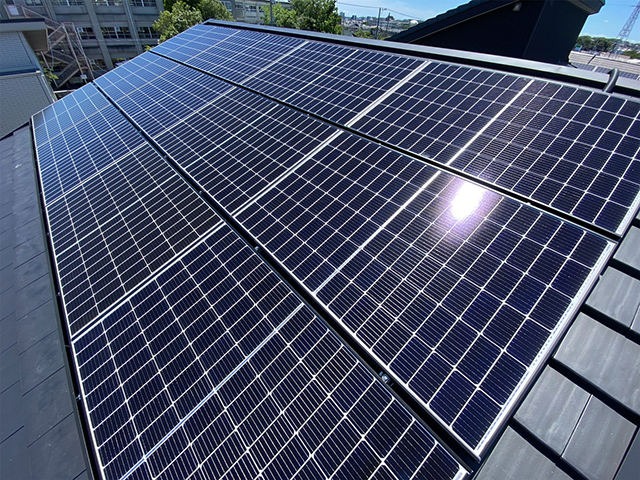 愛知県半田市の長州産業製CS-340B81 ×24の太陽光発電施工写真