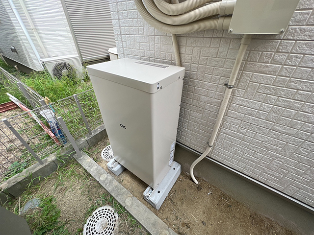 愛知県海部郡の 長州産業製CB-LKT70Aの蓄電池施工写真