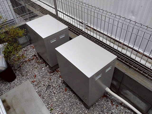 東京都板橋区の ニチコン製ES-DYL ×2の蓄電池施工写真
