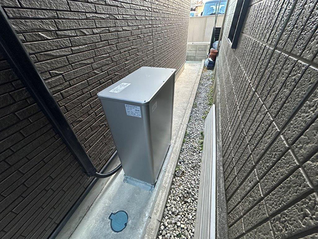 滋賀県大津市の 長州産業製CB-LMP127Aの蓄電池施工写真