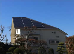 神奈川県横浜市　のカナディアンソーラー製CS5A-190M×28枚の太陽光発電施工写真