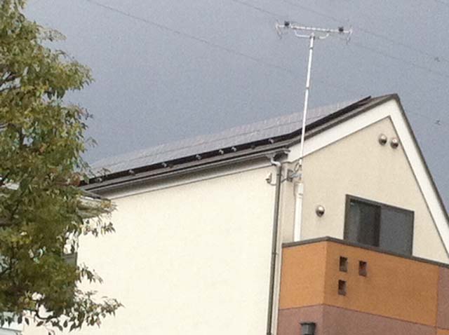 東京都江戸川区　のSANYO製HIT-N230SJ16×8枚の太陽光発電施工写真