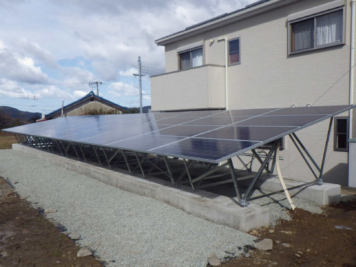和歌山県御坊市のカナディアン・ソーラー製CS6P-255P-C×40枚の太陽光発電施工写真