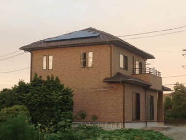 宮城県角田市の東芝製SPR-250NE-WHT-J×18枚の太陽光発電施工写真