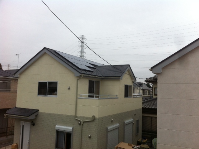 埼玉県川口市　の東芝製の太陽光発電施工写真