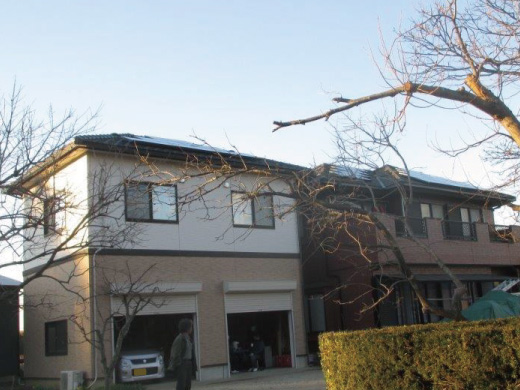 千葉県木更津市の東芝製SPR-250NE-WHT-J×40枚の太陽光発電施工写真