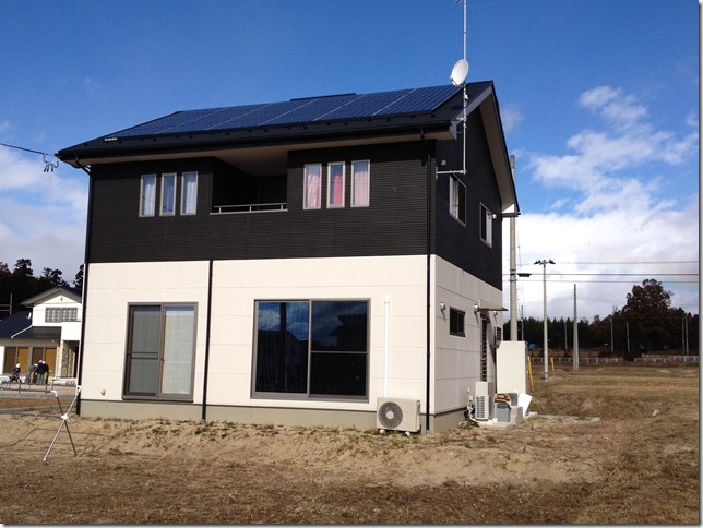 福島県郡山市のカナディアン・ソーラー製MOD-CS6A-215MM×24枚の太陽光発電施工写真
