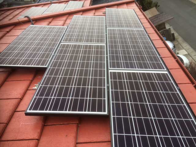 熊本県熊本市のQセルズ製Q.PEAK XS-G3 145×33枚の太陽光発電施工写真