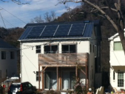 神奈川県三浦郡のカナディアン・ソーラー製CS5A-190M×16枚の太陽光発電施工写真