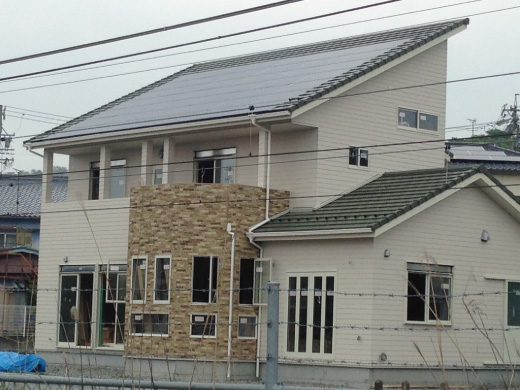 岐阜県瑞浪市のパナソニック製VBHN240SJ21×42枚の太陽光発電施工写真