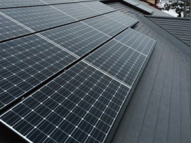 福島県大沼郡のパナソニック製VBHN244SJ33×20枚の太陽光発電施工写真