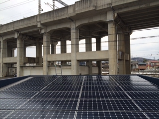 福島県白河市の東芝製SPR-250NE-WHT-J×40枚の太陽光発電施工写真