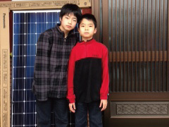 滋賀県高島市のパナソニック製VBHN244SJ33×24枚の太陽光発電施工写真
